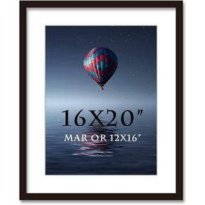 إطار صورة SKAOTUS مقاس 16 × 20 بوصة مكون من قطعتين من الخشب الصلب على الحائط وشهادة ملصق إطار صور مع صور عرض حصيرة مقاس 12 × 16 بوصة in Kuwait