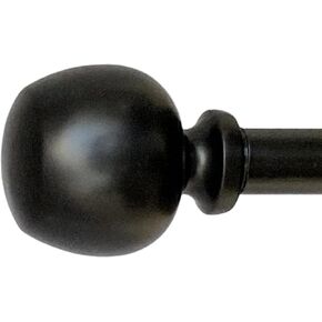 Morena 26-48 Inch Adjustable Curtain Rod Set, 5/8 Inch Diameter in Nickel