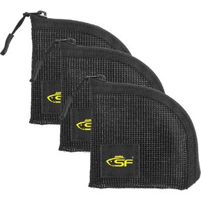 محفظة SF Fly Fishing Leader مقاس 4.5 بوصة سريعة الجفاف 7 فتحات شبكية سوداء مدببة من Polyleader Fly Leader جيب للمياه المالحة والمياه العذبة in Kuwait