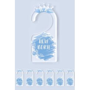 OneDream Baby Closet dividers Hanger separators - Set of 7 Baby Clothes dividers for Closet from Newborn to 24 Months, Acrylic Infant Clothes Divider Support DIY Pattern by Yourself in Kuwait