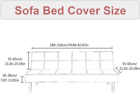 Armless Sofa Bed Cover Futon Slipcover Velvet Stretch Spandex Folding Sofa Couch Non-Armrest Furniture Protector (Velvet Bright Teal) in Saudi Arabia