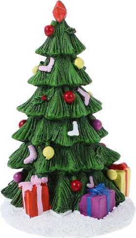 POPETPOP Fish Tank Christmas Decoration Aquarium Decorations Reptile Decor Farmhouse Christmas Decor Tabletop Christmas Tree Christmas Tree Decoration Fake Tree Small Fish Tank Statue Resin in Saudi Arabia