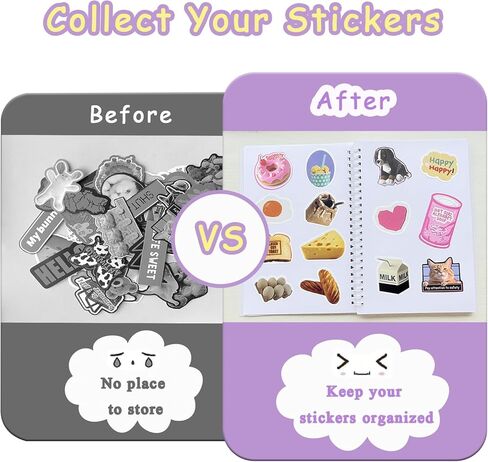ألبوم جمع الملصقات القابل لإعادة الاستخدام، غطاء وهمي ثلاثي الأبعاد، كتاب تخزين ملصق فارغ للبالغين مقاس A5، 40 ورقة، حساب يدوي مخصص لجمع الملصقات in Kuwait