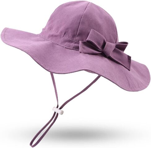 Bow Baby Girls Bucket Hat Infant Toddler Summer Cap Sun Protect Kids Hat for Girls in Kuwait