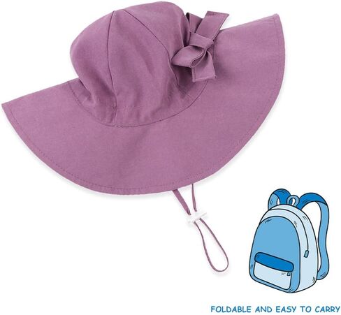 Bow Baby Girls Bucket Hat Infant Toddler Summer Cap Sun Protect Kids Hat for Girls in Kuwait