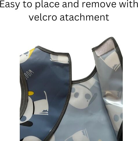 Plastic bib. Easiest bib to clean ever. No washer/dryer or scrubbing needed. 1T-3T in Saudi Arabia