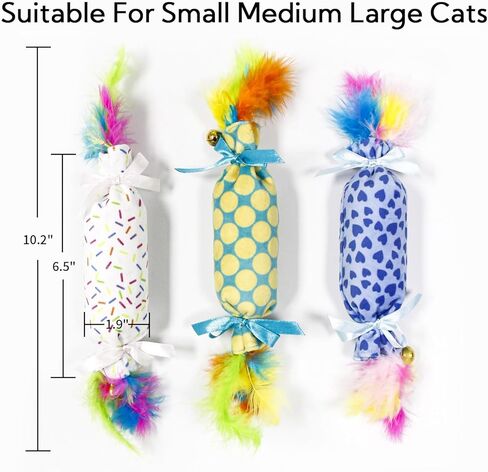 ألعاب القطط الأليفة التي تمزح مع ورق مجعد للقطط الداخلية الكبيرة والمتوسطة والصغيرة، ألعاب مضغ تفاعلية للقطط مع جرس، ألعاب قطط كبيرة الحجم مناسبة للعب المضغ والمطاردة in Kuwait