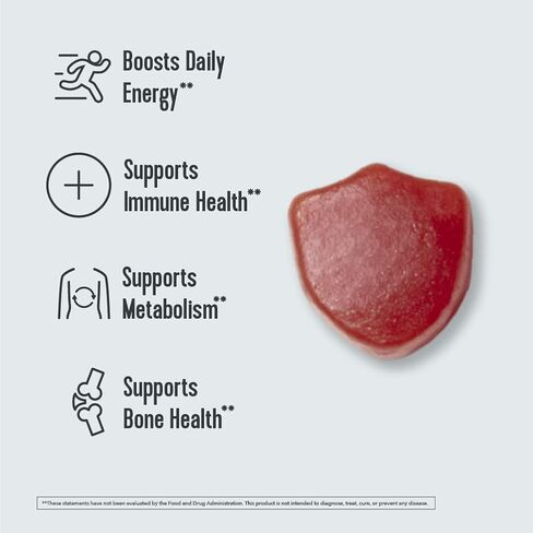 فايتال بروتينس علكة متعددة الفيتامينات للنساء، فيتامينات بي، مضادات الاكسدة والمعادن الاساسية، لتعزيز الطاقة ودعم عملية التمثيل الغذائي وصحة المناعة، كمية تكفي 45 يوم - 90 قطعة، نكهة التوت in Kuwait