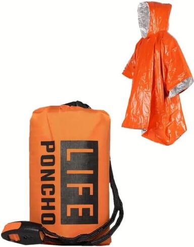 Xvicyoyr Survival Rain Poncho Emergency in Kuwait