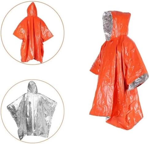 Xvicyoyr Survival Rain Poncho Emergency in Kuwait