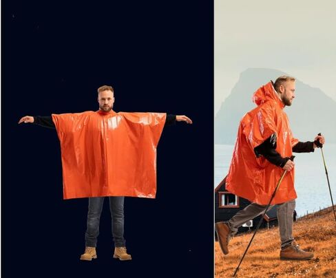 Xvicyoyr Survival Rain Poncho Emergency in Kuwait