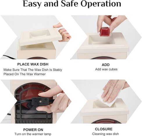 YSONG سخان شمع وامض قائم بذاته مع لهب واقعي، جهاز تسخين الشمع الكهربائي، جهاز تسخين الشمع لإذابة الشمع المعطر، جهاز إذابة الشمع لمكتب ديكور المنزل، هدايا عيد ميلاد للنساء in Kuwait