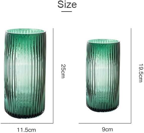 10“ Green Glass Vase with Gold Mouth for Centerpieces Home Wedding Decoration in Saudi Arabia