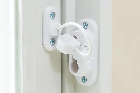 قفل مقيد للنافذة المنزلقة من Dreambaby Breezz-Safe لحماية الأطفال - سدادة حماية للنافذة لسلامة الأطفال - أبيض in Saudi Arabia