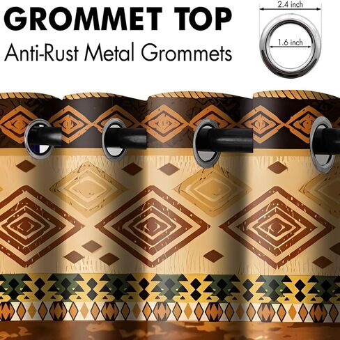 MIZSYE ستائر رعاة البقر الغربية البرية الغرب روديو براون ستائر التعتيم خمر الأحذية بندقية رعاة البقر قبعة نافذة العلاجات للأطفال الأطفال غرفة نوم الحضانة غرفة المعيشة 2 لوحات 42x84 بوصة CLDJMS0014 in Kuwait