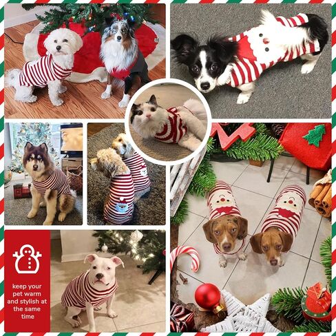 PETCARE Dog Christmas Sweater Black Ugly Funny Cute Cartoon Reindeer Cat Sweaters Jumper Holiday Dog Clothes Puppy Sweaters for Small Medium Large Dogs Fall Winter Outfits Xmas Dog Costume,XX-Small in Kuwait
