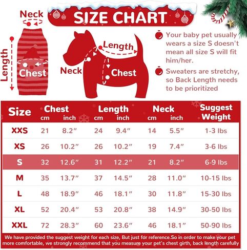 PETCARE Dog Christmas Sweater Black Ugly Funny Cute Cartoon Reindeer Cat Sweaters Jumper Holiday Dog Clothes Puppy Sweaters for Small Medium Large Dogs Fall Winter Outfits Xmas Dog Costume,XX-Small in Kuwait