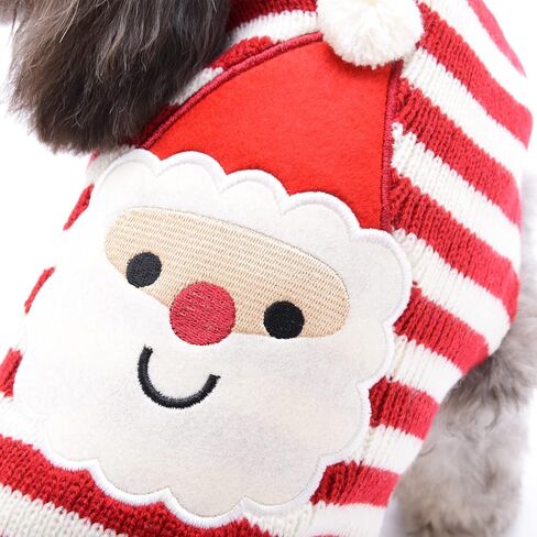 PETCARE Dog Christmas Sweater Black Ugly Funny Cute Cartoon Reindeer Cat Sweaters Jumper Holiday Dog Clothes Puppy Sweaters for Small Medium Large Dogs Fall Winter Outfits Xmas Dog Costume,XX-Small in Kuwait