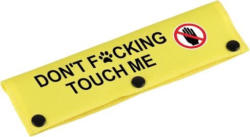 Funny Dog Leash Sleeve Have Don't Touch Me Dog Leash Wrap Wrap Alert Hanging ID Patch Tag Pet Birthday Gift(Don't Touch Me-Sleeve) in Kuwait