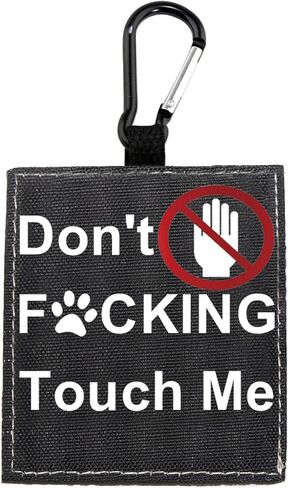 Funny Dog Leash Sleeve Have Don't Touch Me Dog Leash Wrap Wrap Alert Hanging ID Patch Tag Pet Birthday Gift(Don't Touch Me-Sleeve) in Saudi Arabia