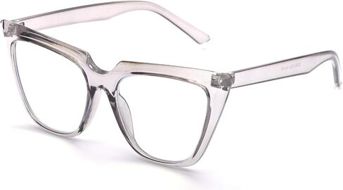ZUVGEES Womens Chic Oversized CatEye Blue Light Blocking Reading Glasses Big Eyeglass Frames Large lens Computer Readers in Saudi Arabia