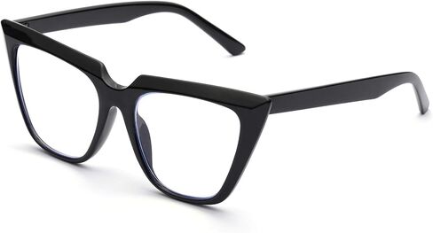 ZUVGEES Womens Chic Oversized CatEye Blue Light Blocking Reading Glasses Big Eyeglass Frames Large lens Computer Readers in Saudi Arabia