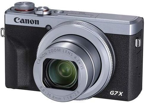 Canon PowerShot G7 X Mark III Camera w/ 1 Inch Sensor & 4k Video - Wi-Fi & Bluetooth Enabled (Silver) + Sunshine Photo Accessory Bundle (Renewed) in Saudi Arabia