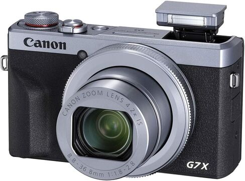 Canon PowerShot G7 X Mark III Camera w/ 1 Inch Sensor & 4k Video - Wi-Fi & Bluetooth Enabled (Silver) + Sunshine Photo Accessory Bundle (Renewed) in Saudi Arabia