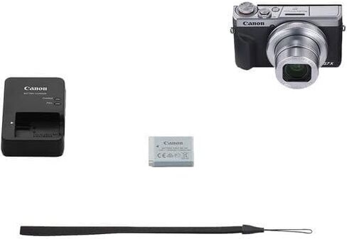 Canon PowerShot G7 X Mark III Camera w/ 1 Inch Sensor & 4k Video - Wi-Fi & Bluetooth Enabled (Silver) + Sunshine Photo Accessory Bundle (Renewed) in Saudi Arabia