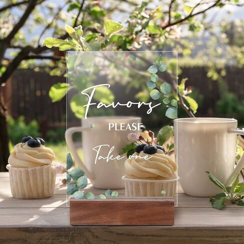 Chunful 4 Pcs Acrylic Wedding Signs with Stand 5 x 7 Inch Clear Cards and Gifts Sign for Wedding Please Sign Our Guestbook Rustic Calligraphy Wedding Sign for Wedding Ceremony Reception (Basic) in Saudi Arabia