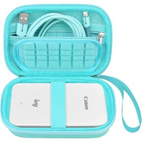 حقيبة حمل Elonbo لكاميرا Canon IVY 2 Mini/Canon IVY Mini/Canon IVY CLIQ CLIQ+ CLIQ 2 CLIQ+2 طابعة صور محمولة بتقنية البلوتوث، حقيبة شبكية تناسب كابل ورق الصور، ذهبي وردي in Kuwait