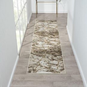 LUXE WEAVERS Marble Abstract Beige 2x3 Area Rug in Kuwait