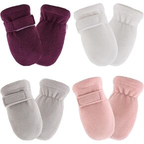 Zsedrut No Scratch Baby Mittens Toddler Infant Fleece Lined Gloves Winter Warm Mitten for Baby Boys Girls in Saudi Arabia