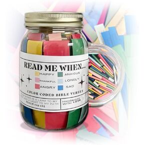 Bible Verses in a Jar,Bible Verses Jar for Emotions and Feelings,Devotional Prayer Request Cards,Best Christian Bible Gifts in Saudi Arabia