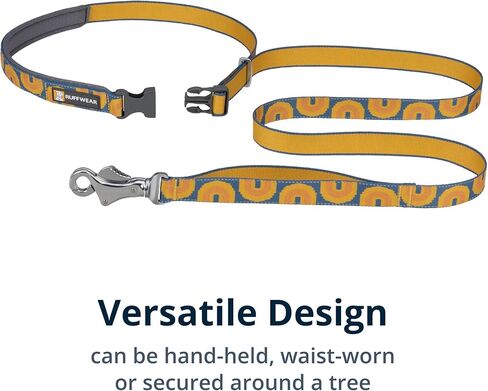 Ruffwear، مقود Crag Dog (سابقًا مقود Slackline)، مقود عاكس وقابل للتعديل يمكن حمله باليد أو عند الخصر، غسق جبال الألب in Kuwait