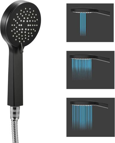 نظام حقنة شرجية للاستحمام مع رأس دش، منظف محمول للرجال والنساء، مرفق دش حقنة شرجية يتضمن فوهتين معدنيتين من الفولاذ المقاوم للصدأ، ومحول وخرطومين in Kuwait