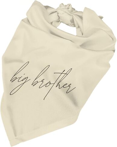 تم ترقية vercosee إلى Big Brother Dog Bandana Gender Reveal Dog Bandana Reversible، قريبًا سيصبح الأخ الأكبر، كلب إعلان الطفل (أبيض) in Saudi Arabia