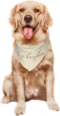 تم ترقية vercosee إلى Big Brother Dog Bandana Gender Reveal Dog Bandana Reversible، قريبًا سيصبح الأخ الأكبر، كلب إعلان الطفل (أبيض) in Saudi Arabia