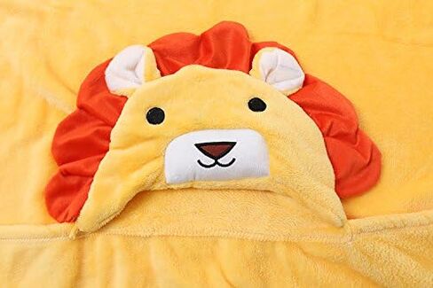 Hooded Toddler Blanket | Plush Soft Animal Baby or Infant Hoodie Blankie 36x27 + Hood (Light Pink) in Saudi Arabia