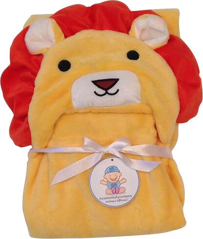Hooded Toddler Blanket | Plush Soft Animal Baby or Infant Hoodie Blankie 36x27 + Hood (Light Pink) in Saudi Arabia