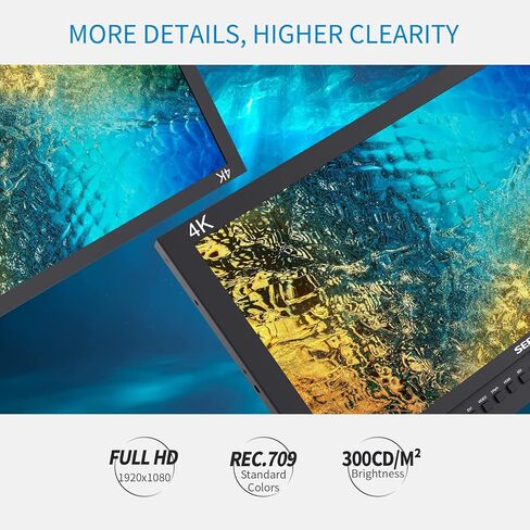 شاشة LCD للبث على حامل من Feel WORLD مقاس 17.3 بوصة 7RU مع مدخل ومخرج 3G-SDI HDMI YPbPr بدقة Full HD 1920×1080 in Saudi Arabia