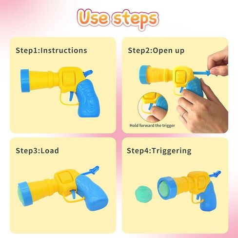 قاذفة ألعاب كرة القطط من Qzsgwr و80 قطعة من كرات بوم بوم مقاس 1.2 بوصة، كرات ألعاب تفاعلية ملونة وناعمة للقطط، ألعاب تمرين نشطة للقطط، ألعاب تفاعلية للقطط الداخلية. in Kuwait