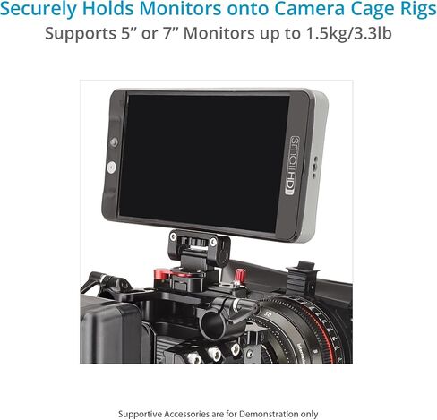 PROAIM SnapRig Monitor Holder for NATO Mount. with Quick Release, 160° Tilt Rotation, Supports 5" or 7" Monitor. CNC Aluminium Construction (NMH-01) in Saudi Arabia