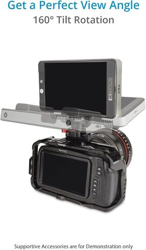 PROAIM SnapRig Monitor Holder for NATO Mount. with Quick Release, 160° Tilt Rotation, Supports 5" or 7" Monitor. CNC Aluminium Construction (NMH-01) in Saudi Arabia