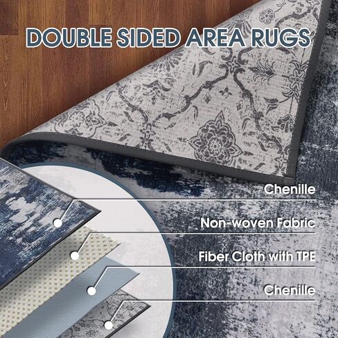 منطقة البساط سجاد غرفة المعيشة: 3 × 5 سجادة غرفة نوم صغيرة ناعمة غير قابلة للغسل، سجادة تجريدية حديثة لغرفة الطعام، المنزل، المكتب، المطبخ تحت أرضية الطاولة - بيج in Kuwait