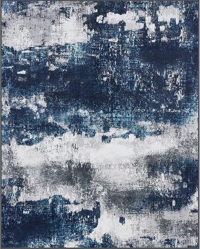 منطقة البساط سجاد غرفة المعيشة: 3 × 5 سجادة غرفة نوم صغيرة ناعمة غير قابلة للغسل، سجادة تجريدية حديثة لغرفة الطعام، المنزل، المكتب، المطبخ تحت أرضية الطاولة - بيج in Kuwait