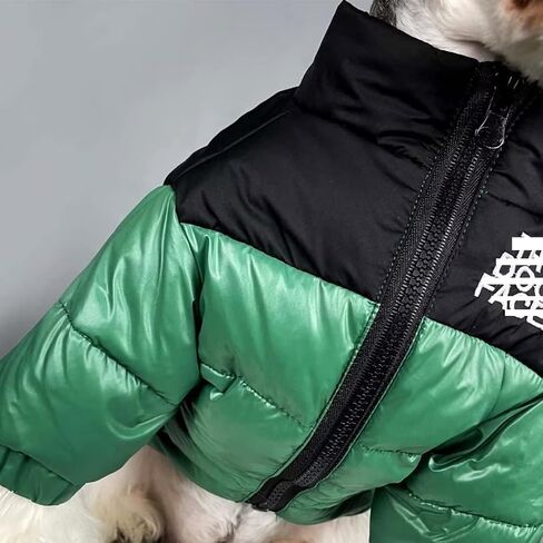 Dog Winter Coat Duck Down Jacket for Small Medium Dogs-Thicken Dog Coat Windbreaker Puppy Winter Clothes for Cold Weather Snowday (Green, Medium) in Saudi Arabia