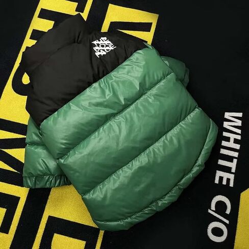 Dog Winter Coat Duck Down Jacket for Small Medium Dogs-Thicken Dog Coat Windbreaker Puppy Winter Clothes for Cold Weather Snowday (Green, Medium) in Saudi Arabia