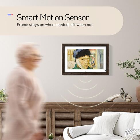 إطار صورة رقمي كبير مقاس 14 بوصة من NexFoto بسعة 32 جيجابايت مع جهاز تحكم عن بعد، وإطار خشبي للصور الرقمية WiFi مع شاشة تعمل باللمس IPS، وسهل مشاركة الصور أو مقاطع الفيديو عبر التطبيق، هدية للأجداد in Kuwait