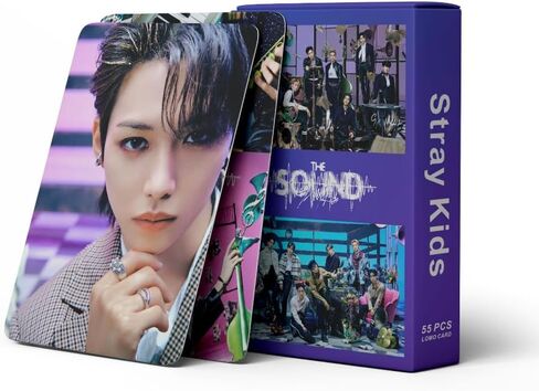Gimuemi 55 قطعة من بطاقات الصور STRAY KIDS STRAY KIDS THE SOUND الألبوم الجديد بطاقات KPOP LOMO بطاقات الصور STRAY KIDS بطاقات الصور STRAY KIDS Merch بطاقات بريدية in Saudi Arabia
